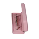 bracelet-box-velvet-pink-open-side-view-with-bracelet-BXB81PI bracelet box velvet pink open side view with bracelet BXB81PI