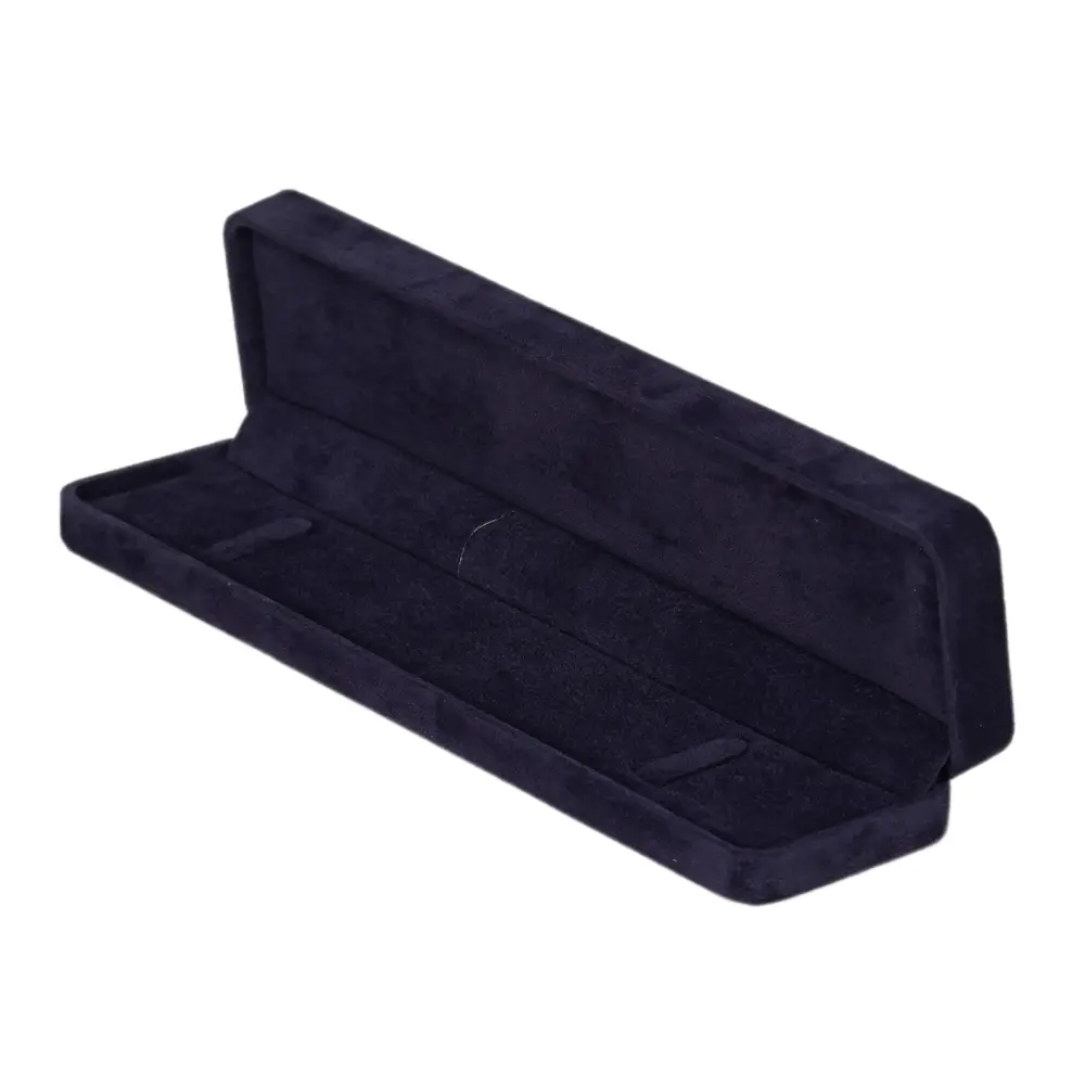 bracelet box velvet royal blue open angle view BXB81RB