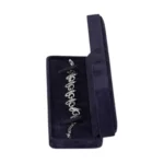 bracelet box velvet royal blue side view with bracelet BXB81RB