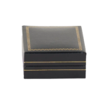 earring-gift-box-black-paper-close-front-view-BXE83BL earring gift box black paper close front view BXE83BL