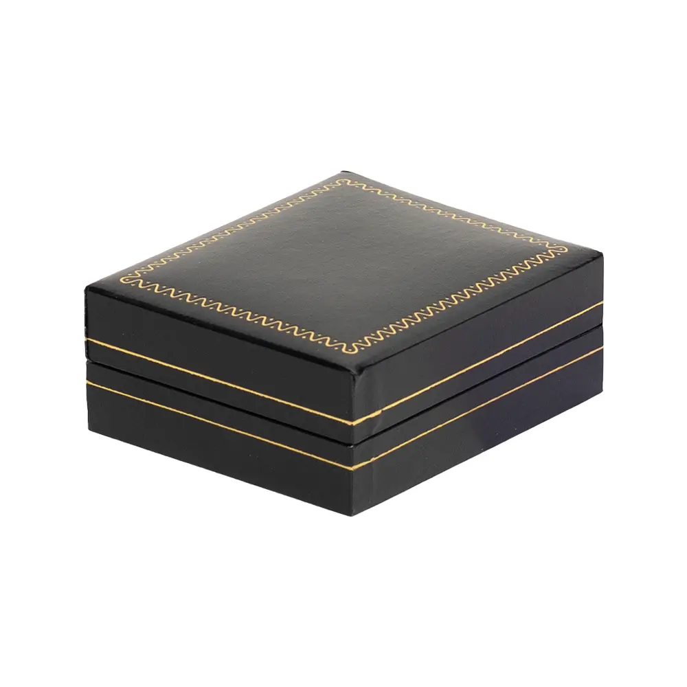 earring-gift-box-black-paper-close-side-view-BXE83BL earring gift box black paper close side view BXE83BL