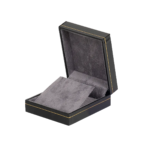 earring-gift-box-black-paper-open-side-view-BXE83BL earring gift box black paper open side view BXE83BL