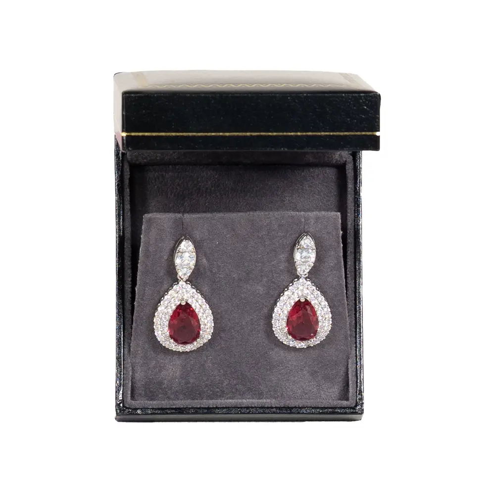 earring-gift-box-black-paper-open-top-view-with-jewellery-BXE83BL earring gift box black paper open top view with jewellery BXE83BL