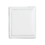 earring gift box white paper close top view BXE83WH