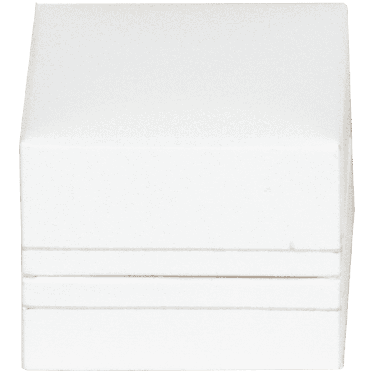 ring box australila white leather look paper - close front