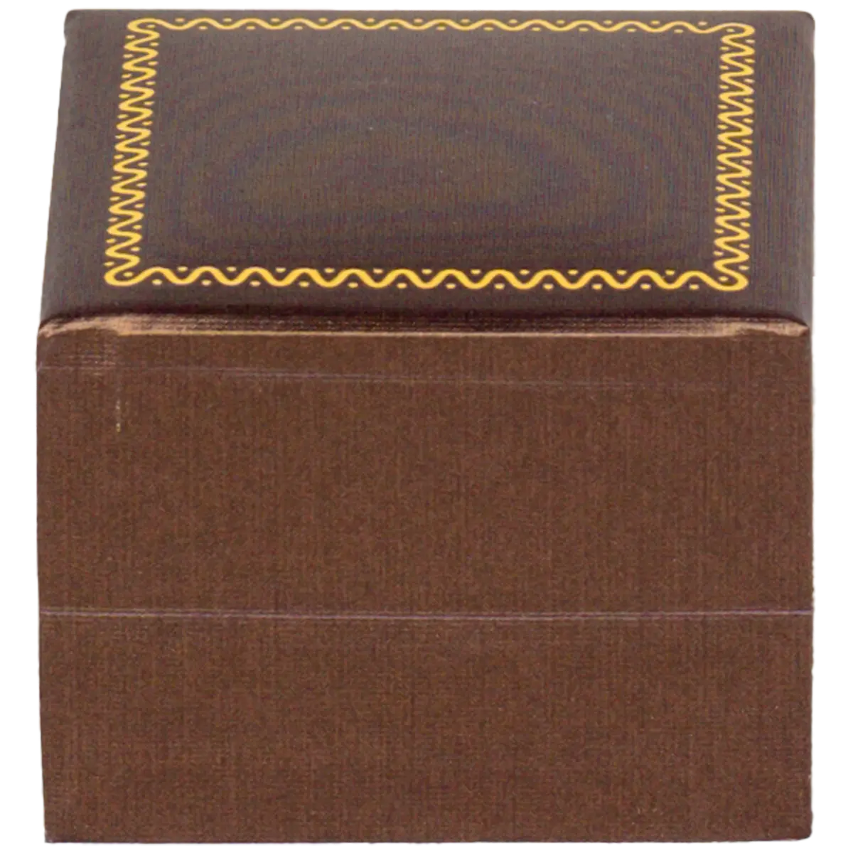 ring-gift-box-brown-leather-look-paper-BXR86-2 ring gift box brown leather look paper custom ring box -close back