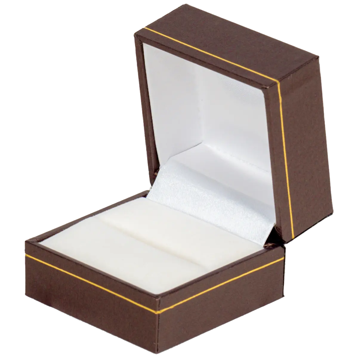 ring-gift-box-brown-leather-look-paper-BXR86-6 ring gift box brown leather look paper custom ring box -open side