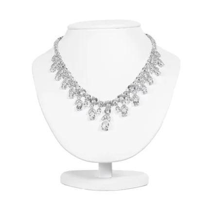 Necklace Display Bust-white-M-with-neklcace-front