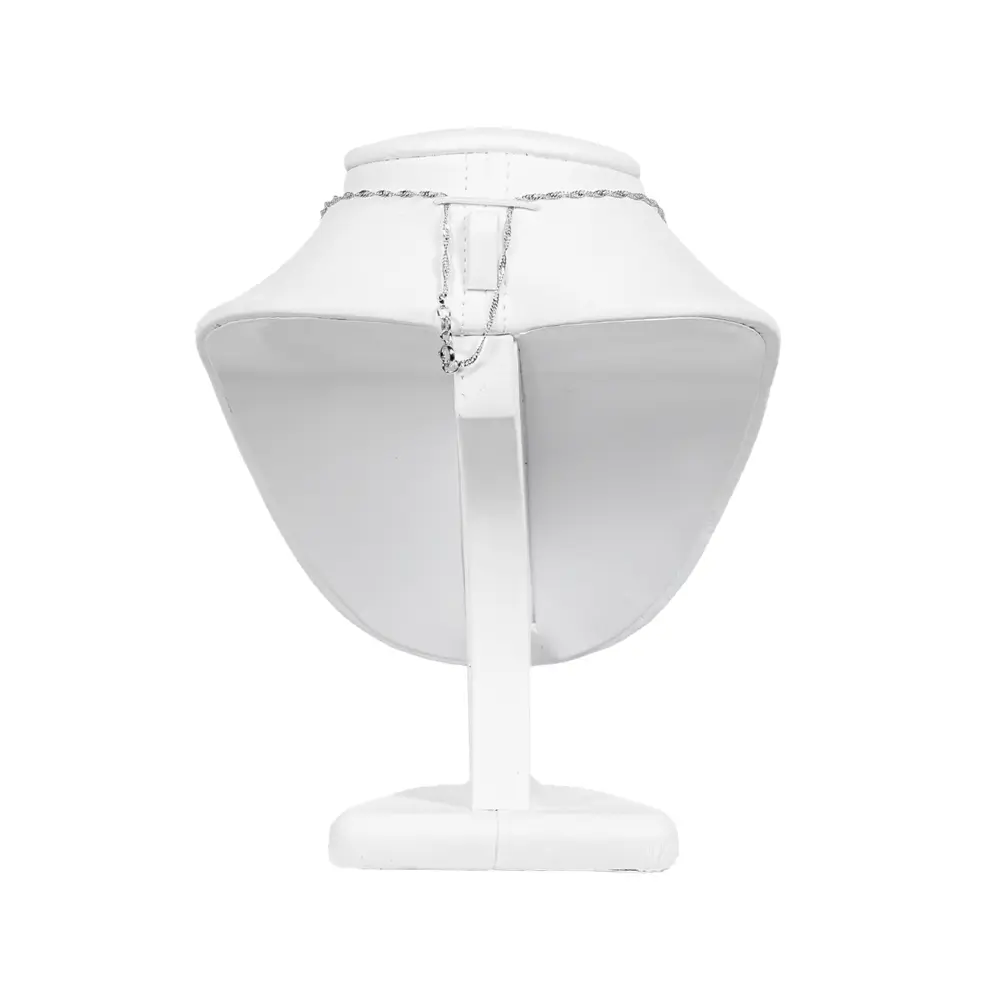 NS87S Necklace Display Bust white S with necklace back