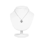 NS87S Necklace Display Bust white S with necklace front