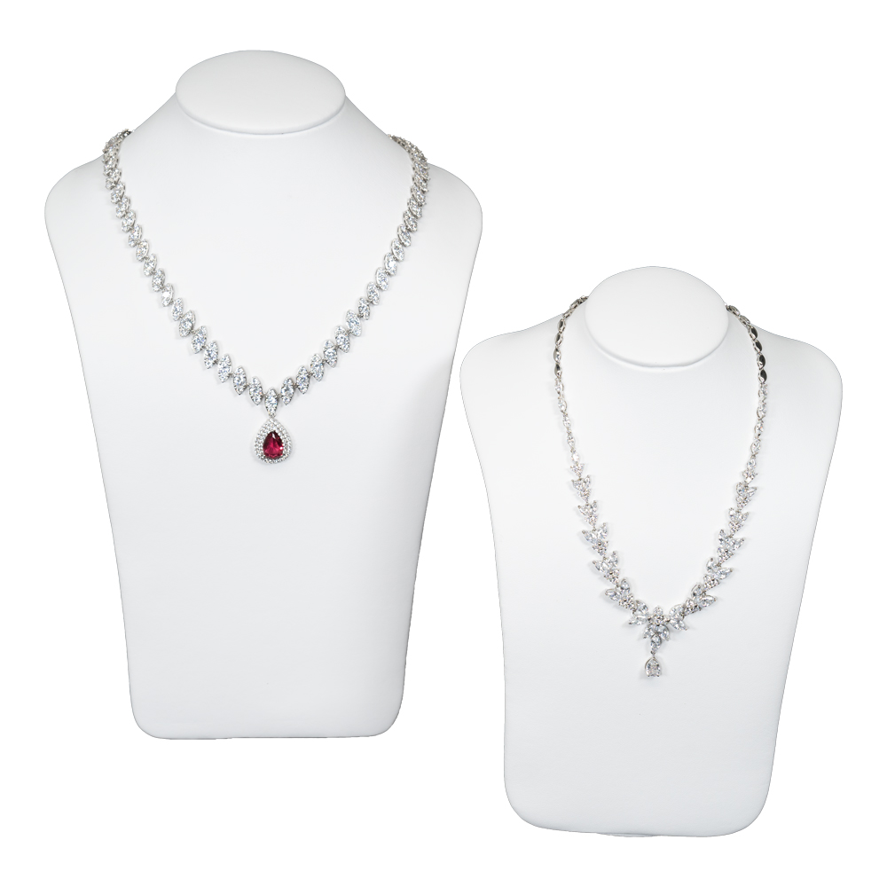 sleek necklace bust display
