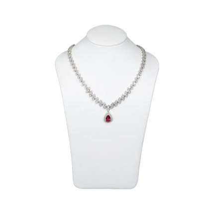 sleek necklace bust display medium