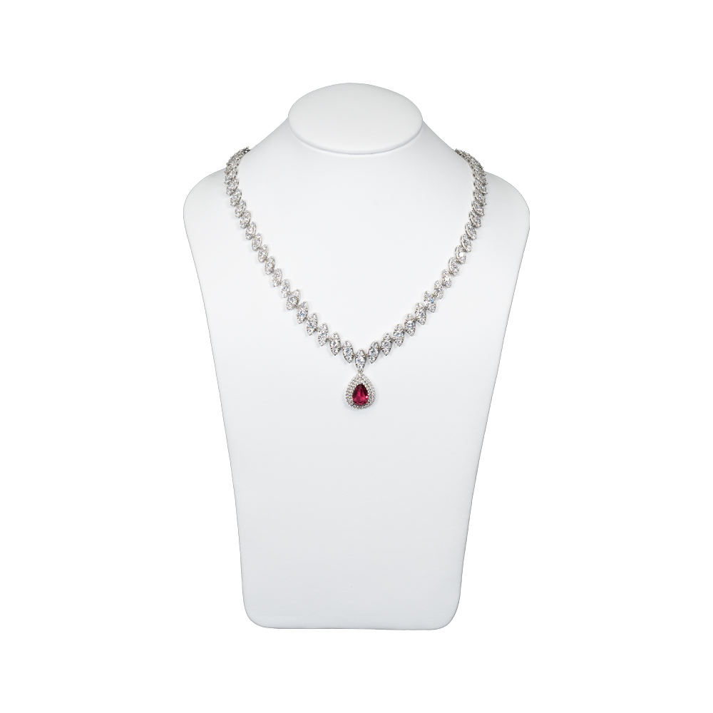 sleek necklace bust display medium