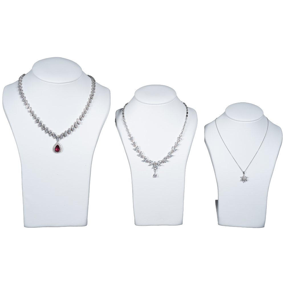 necklace stand white large NS83