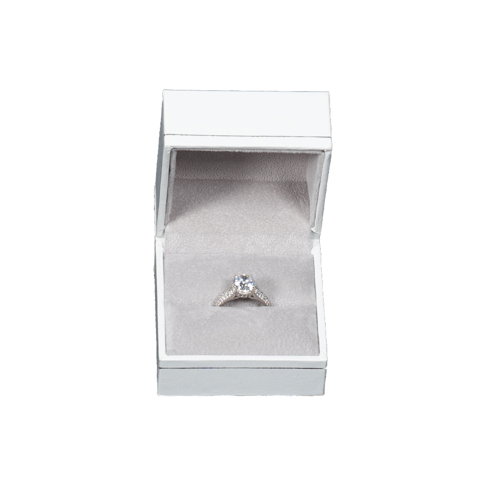 white big size ring box