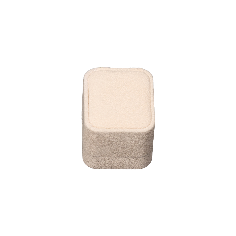 Beige clip ring box