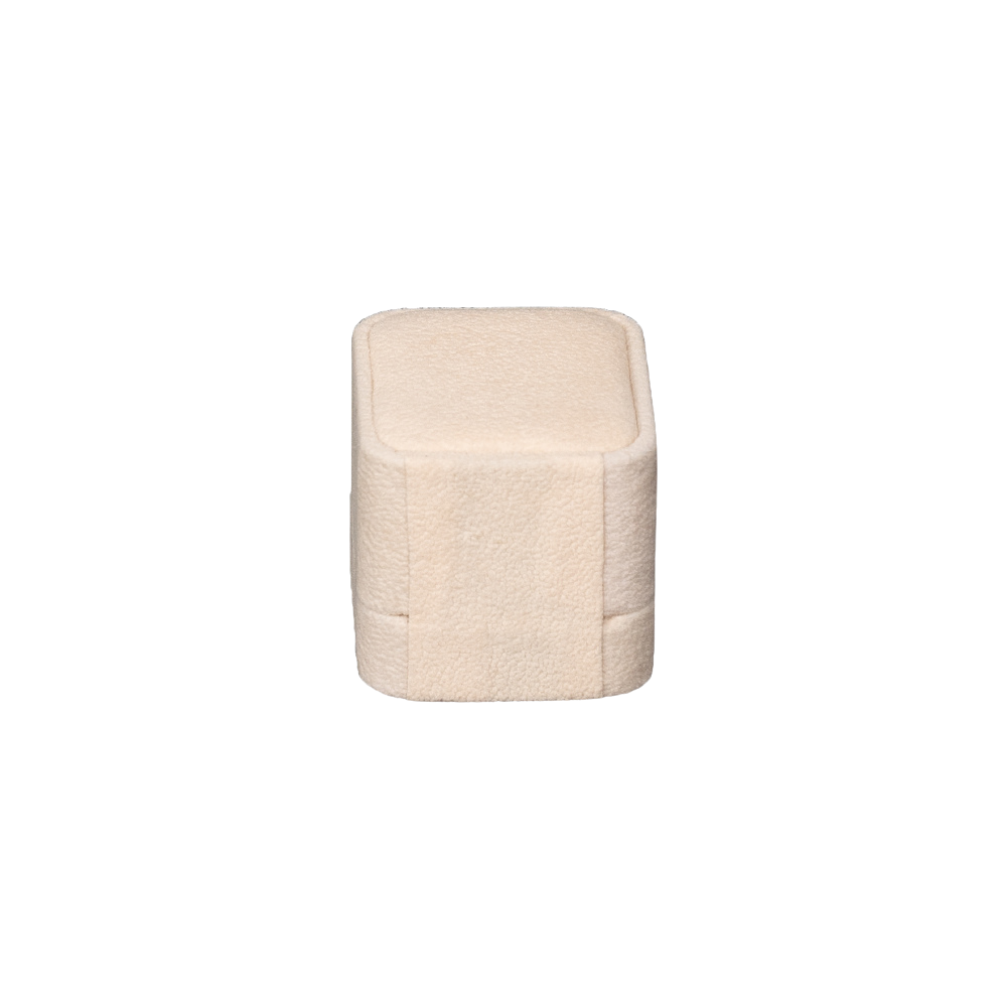 Beige clip ring box