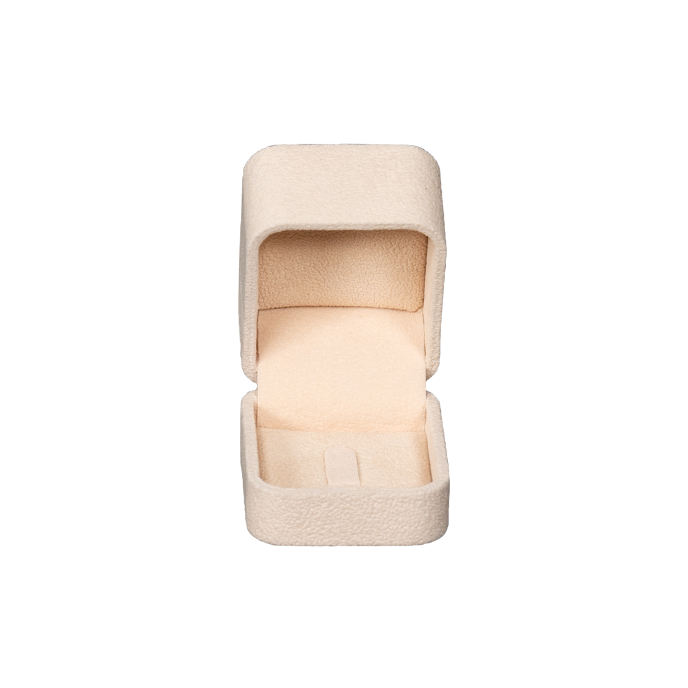 Beige clip ring box