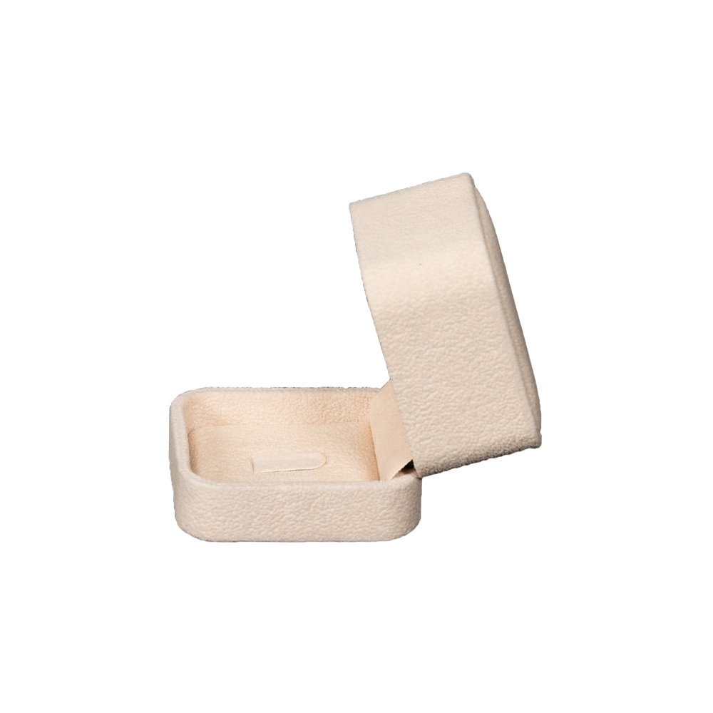 Beige clip ring box