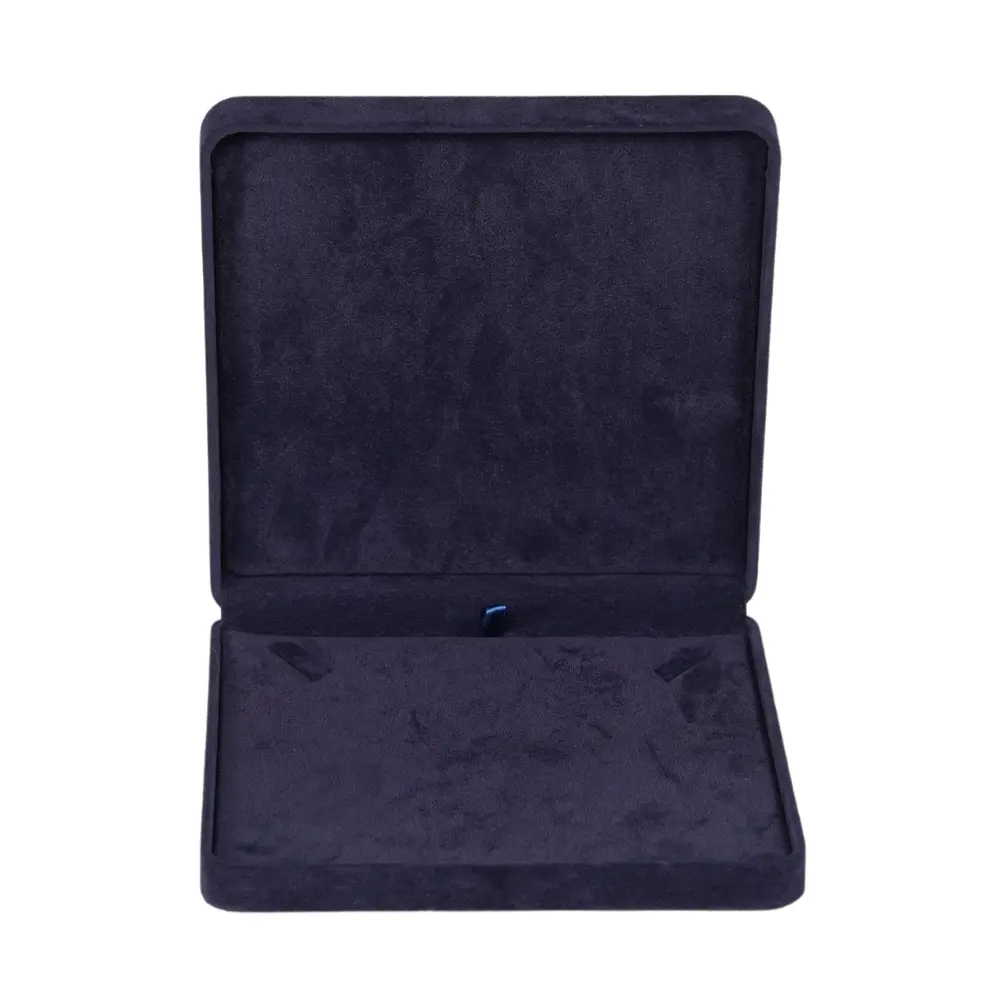 BXN80RB Premium Velvet Necklace Box - royal blue