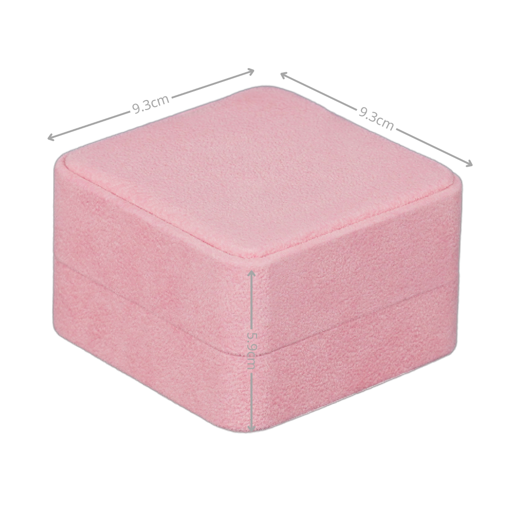 Velvet Bangle Box- pink