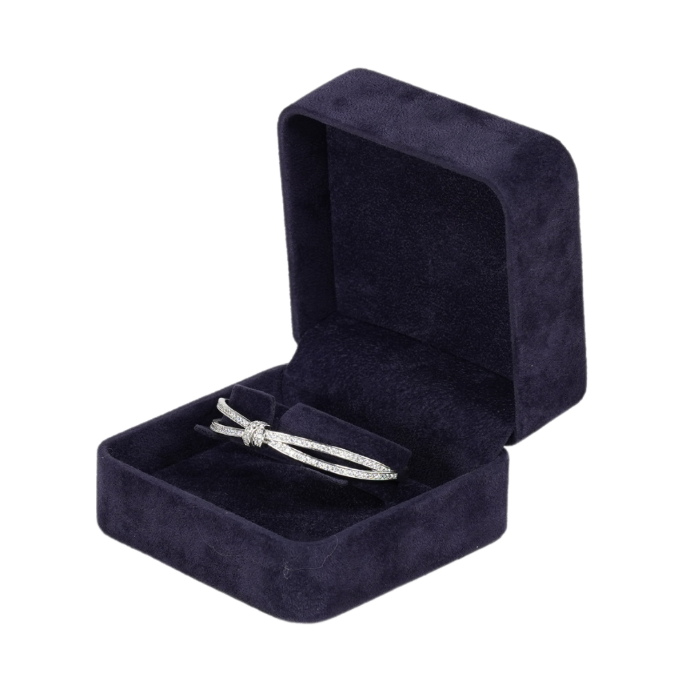Velvet Bangle Box- royal blue