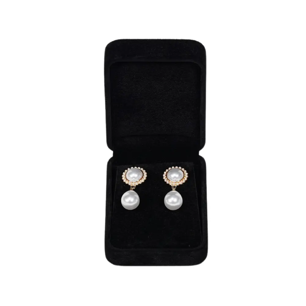Velvet Black Earring Box
