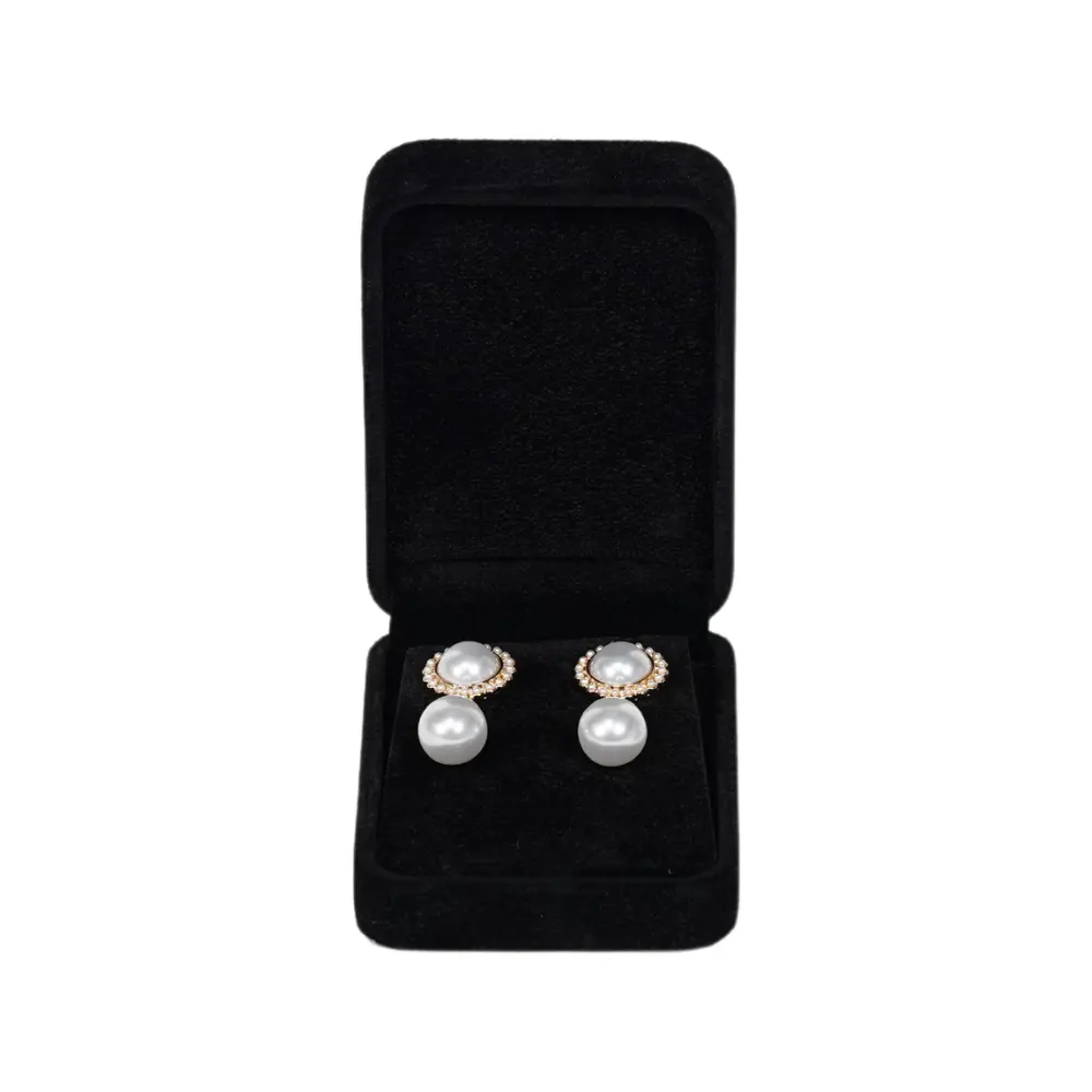 Velvet Black Earring Box