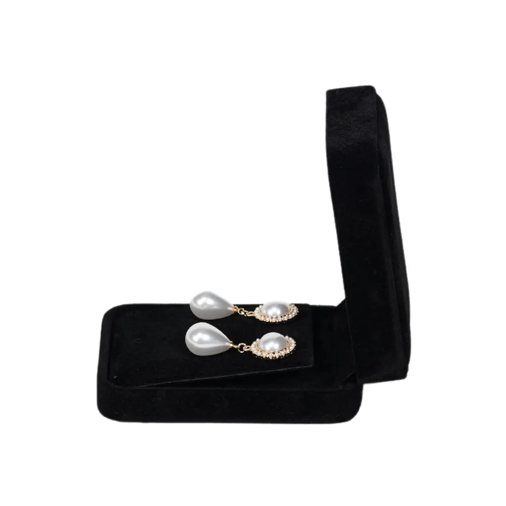 Velvet Black Earring Box