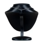 NS87L Necklace Display Bust Black L with necklace back