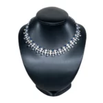 NS87L Necklace Display Bust Black L with necklace front top