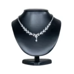 NS87M Necklace Display Bust Black M with necklace front top