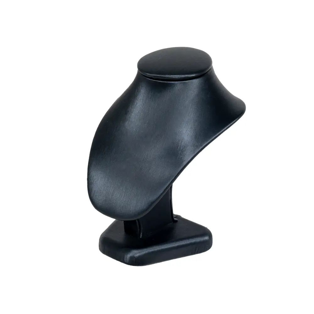 NS87SS-Necklace-Display-Bust-Black-SS-side NS87SS Necklace Display Bust Black SS side