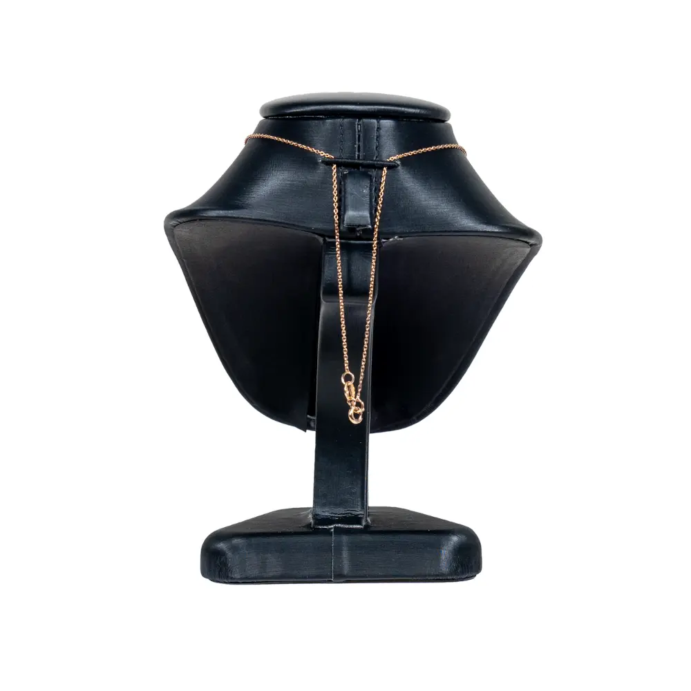 NS87SS-Necklace-Display-Bust-Black-SS-with-necklace-back NS87SS Necklace Display Bust Black SS with necklace back