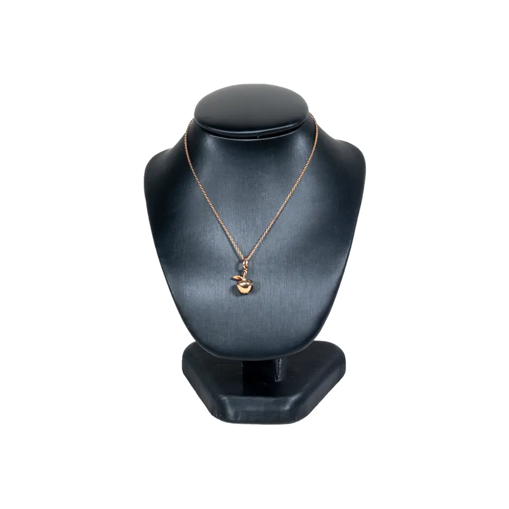 NS87SS-Necklace-Display-Bust-Black-SS-with-necklace-front NS87SS Necklace Display Bust Black SS with necklace front