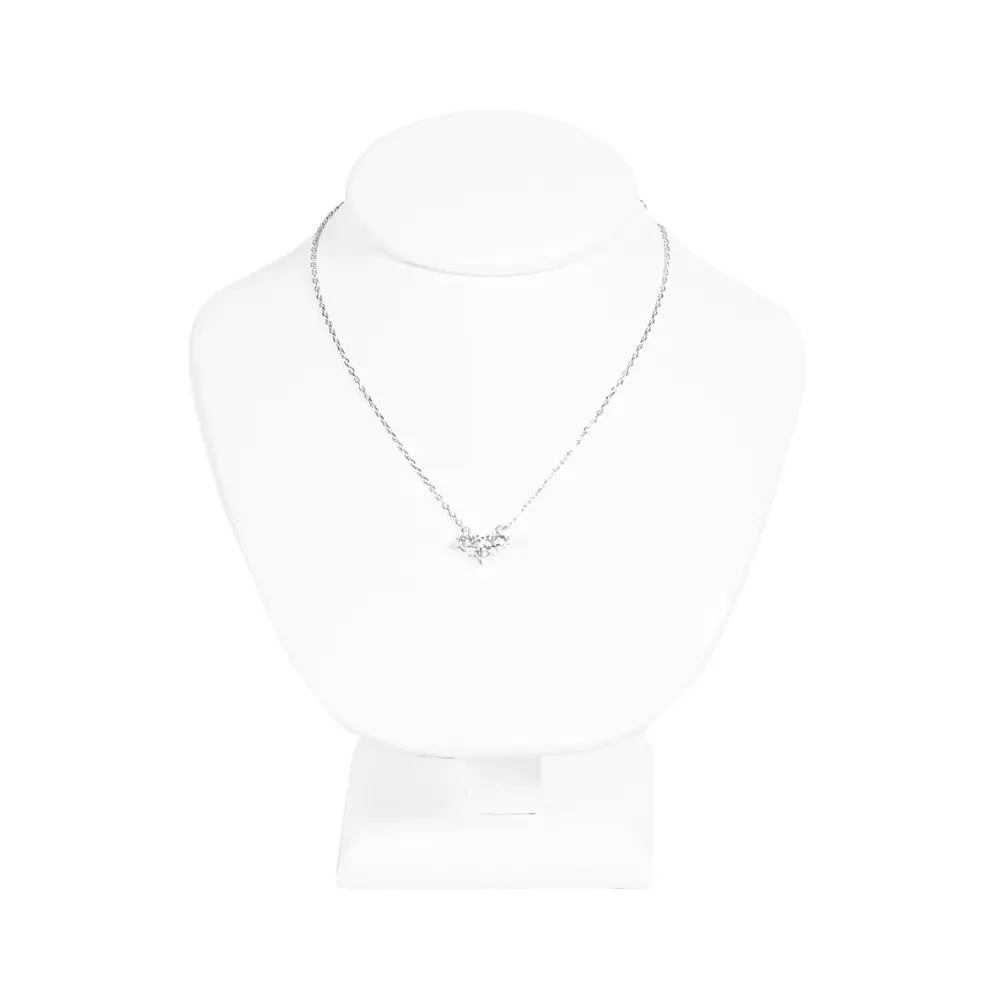 NS89-Jewelry-nacklace-Display-Stands-Leatherette-White-with-necklace-front Jewelry-nacklace-Display-Stands-Leatherette-White-with-necklace-front