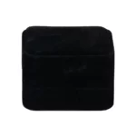 Wedding Ring Box velvet black close front BXR81BL