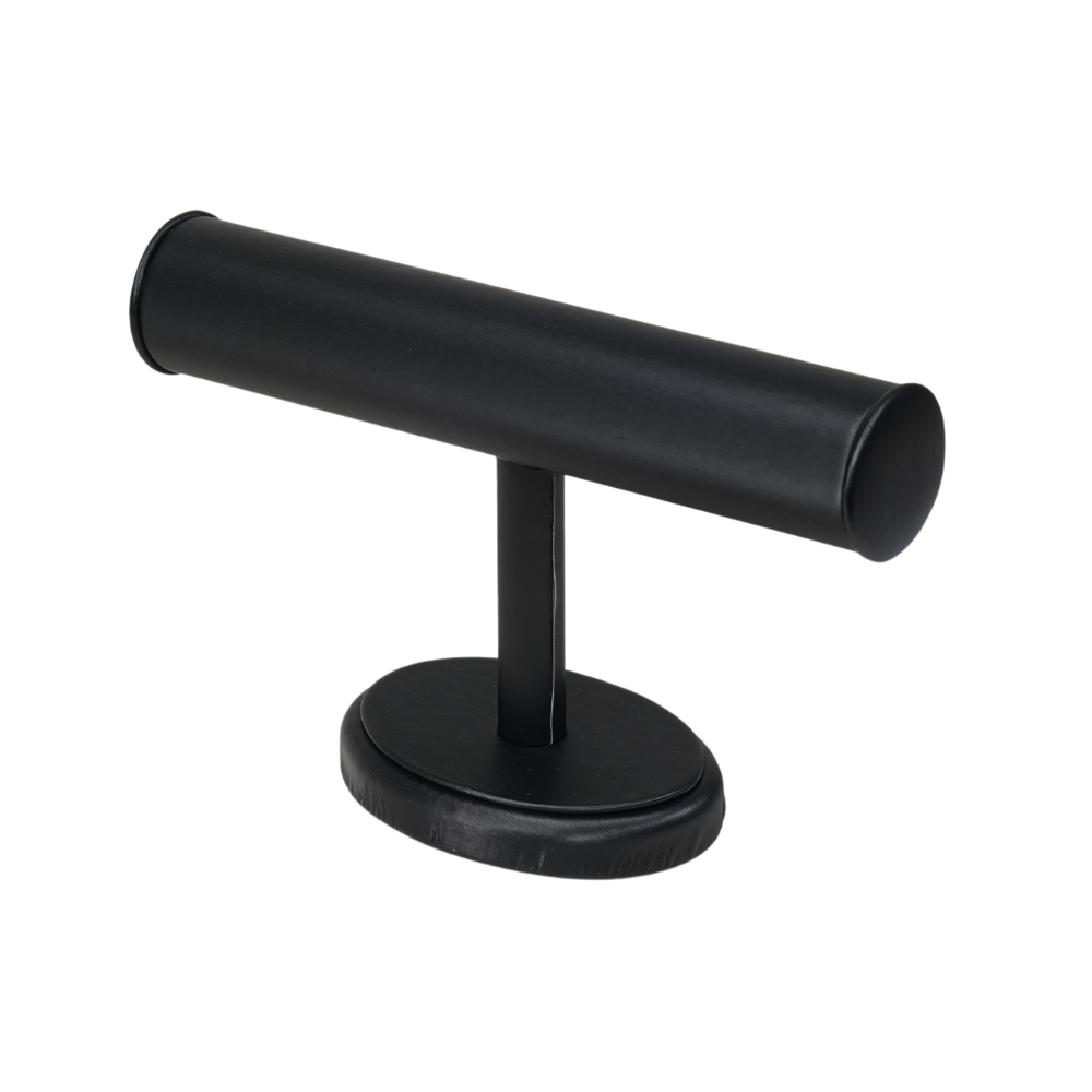 Leatherette black Bangle Holders for Jewellery Display and Organization