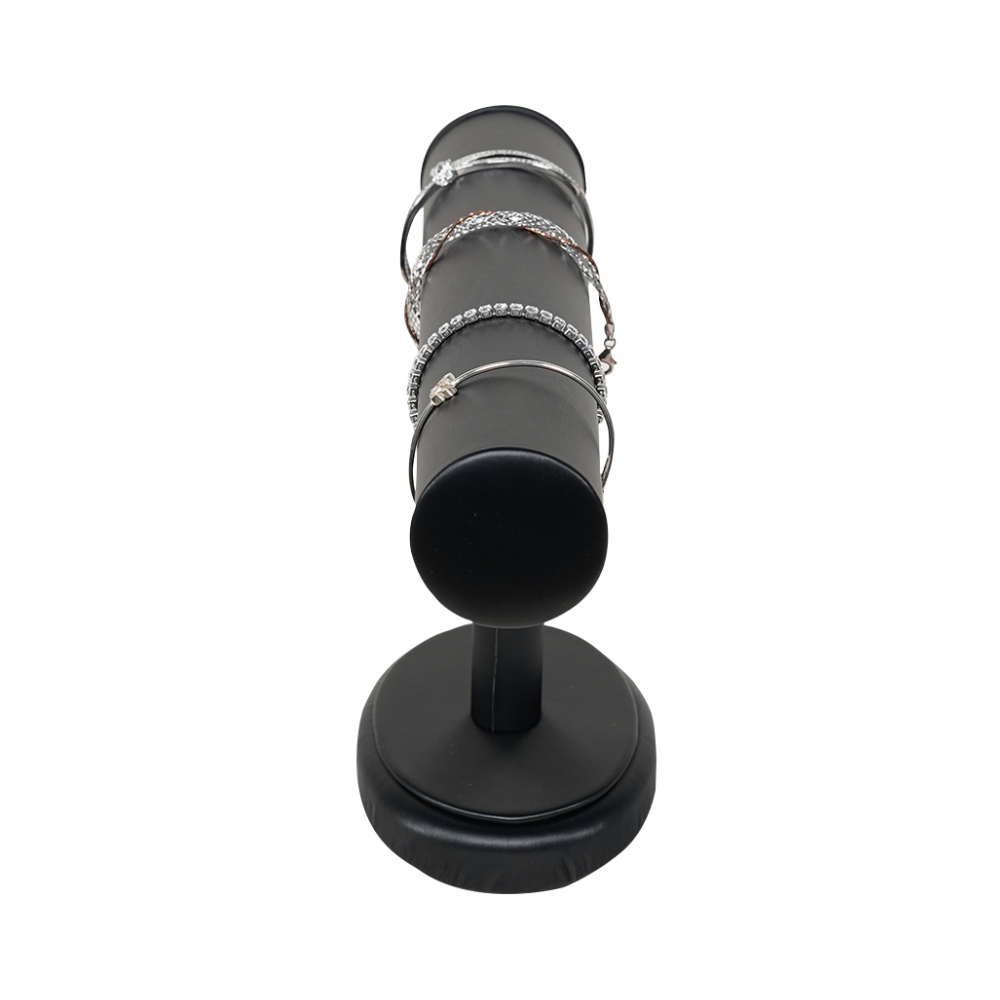 Leatherette black Bangle Holders for Jewellery Display and Organization