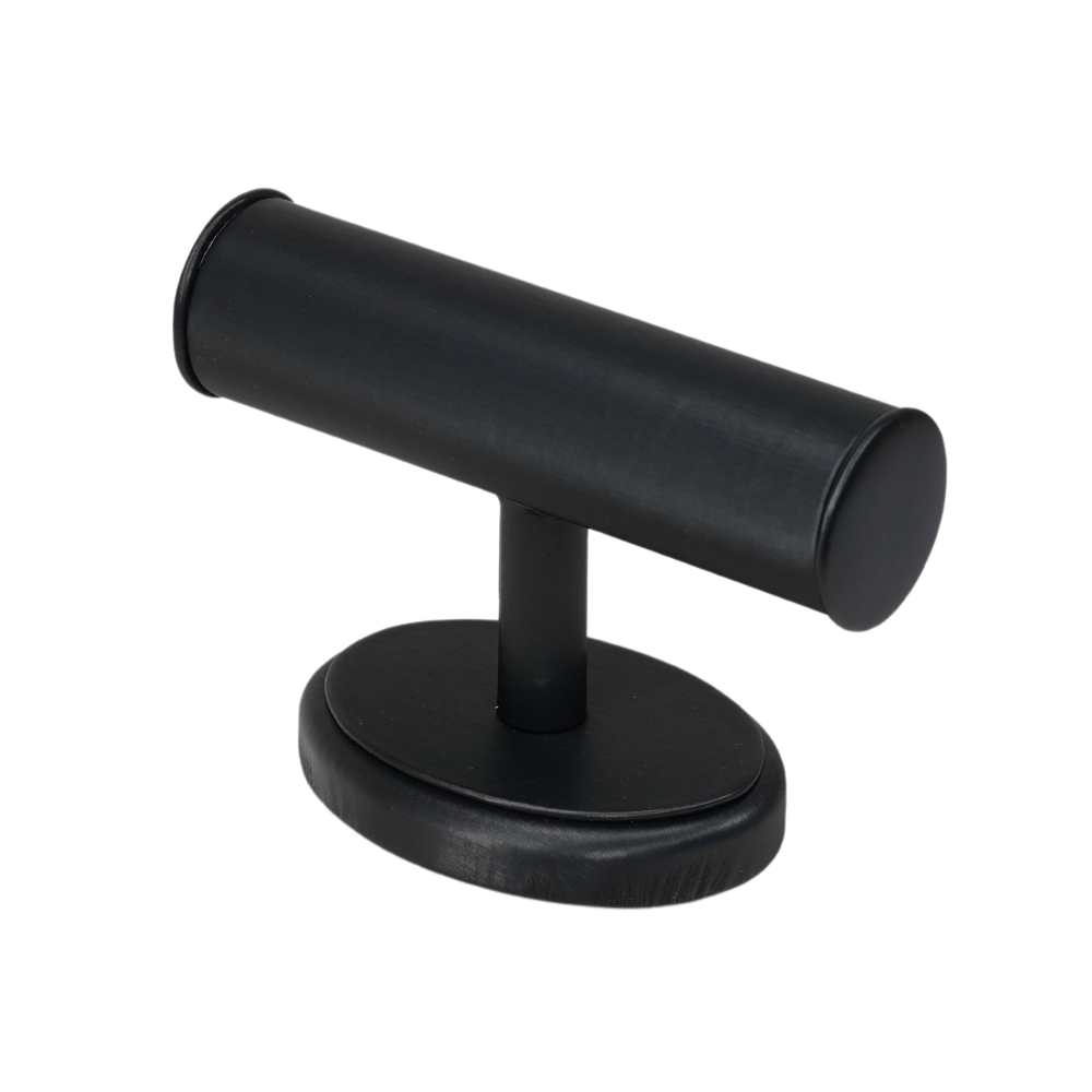 Leatherette black Bangle Holders for Jewellery Display and Organization (small)