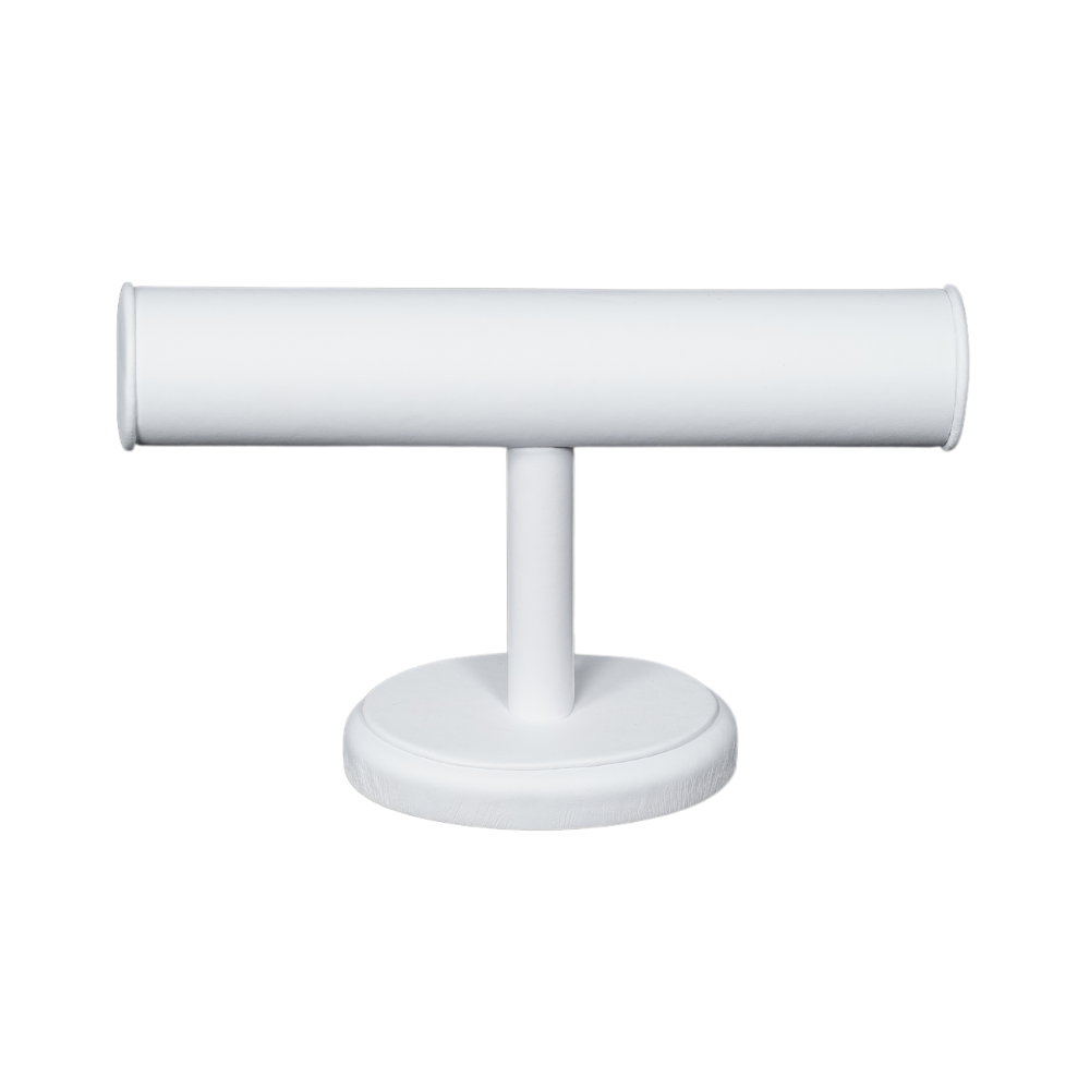 Leatherette white Bangle Holders for Jewellery Display and Organization