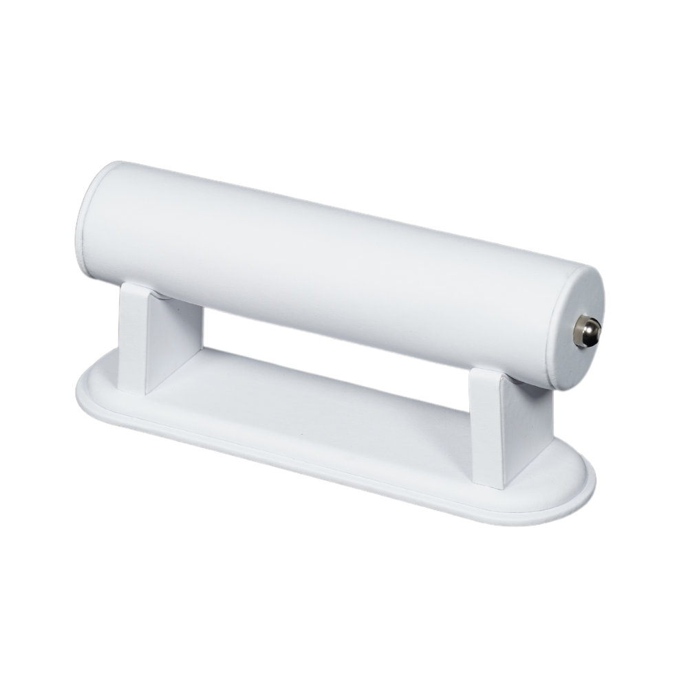 Modern white Leatherette Bracelet Display Stand