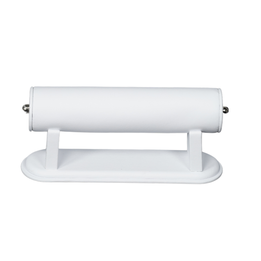 Modern white Leatherette Bracelet Display Stand