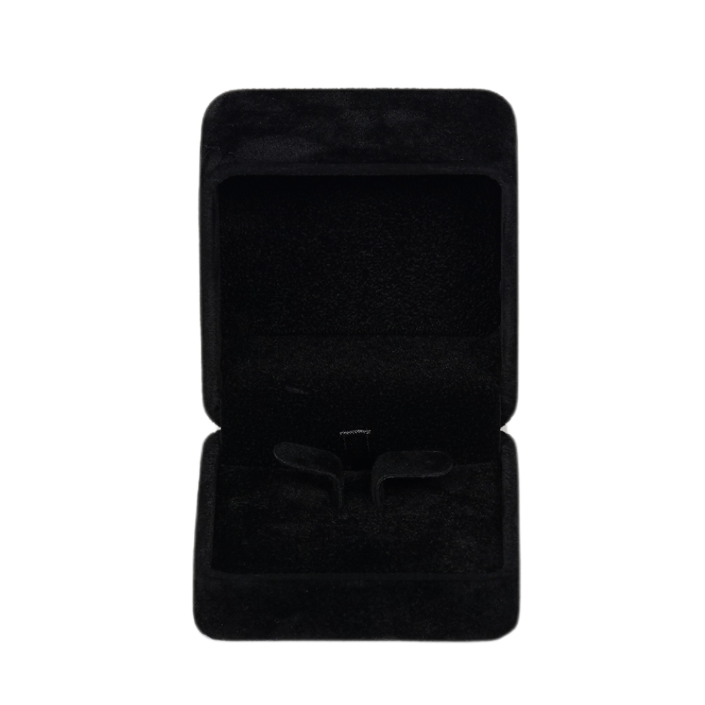 Premium Black velvet earring box