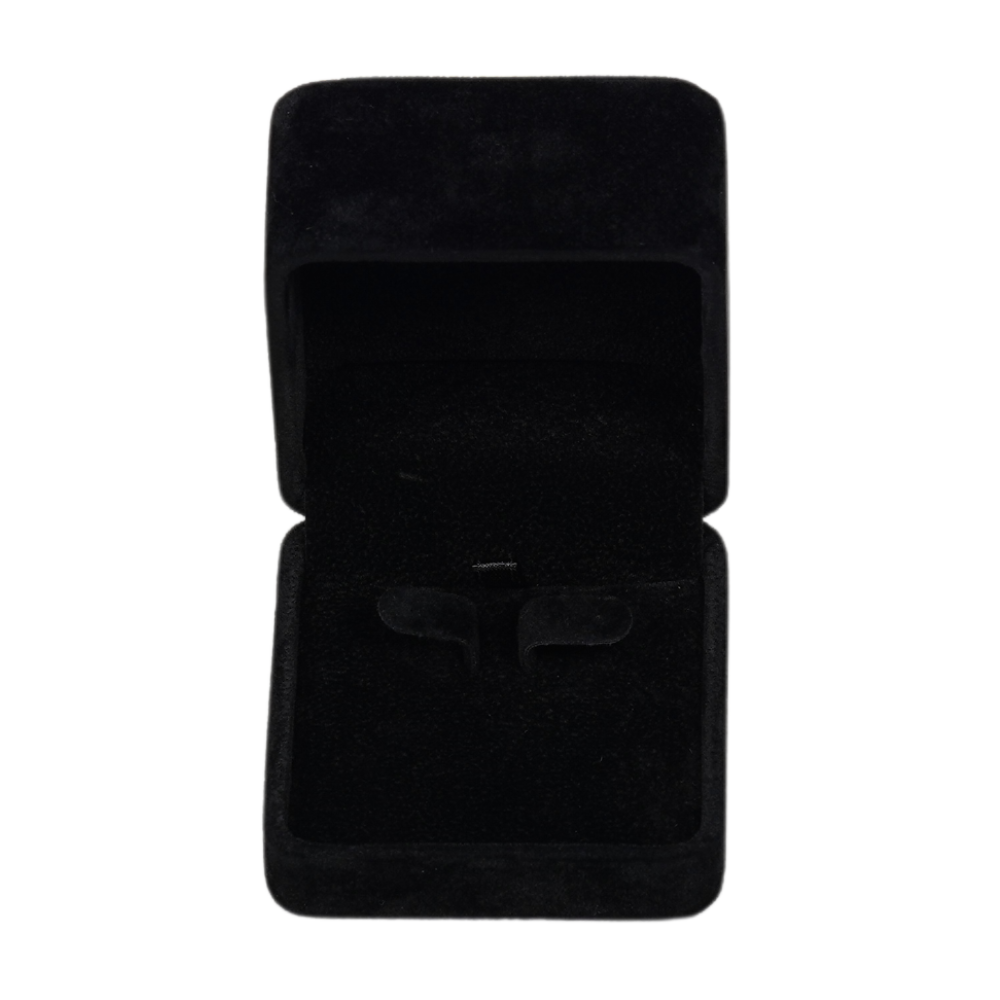 Premium Black velvet earring box