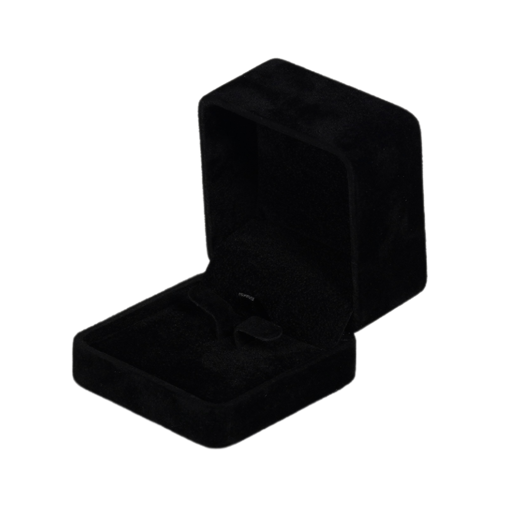 Premium Black velvet earring box