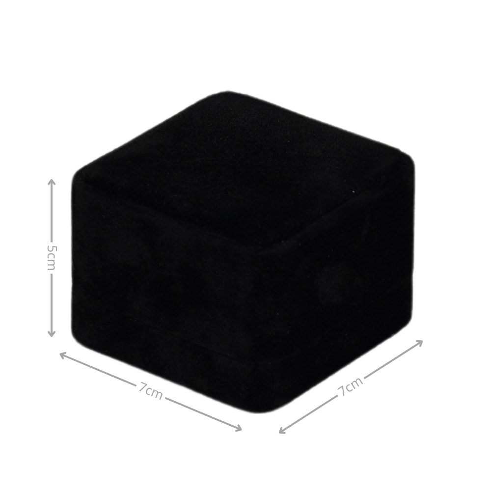 Premium Black velvet earring box