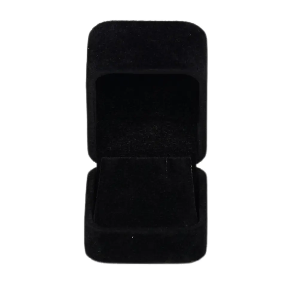 small velvet black earring box