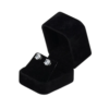 small velvet black earring box