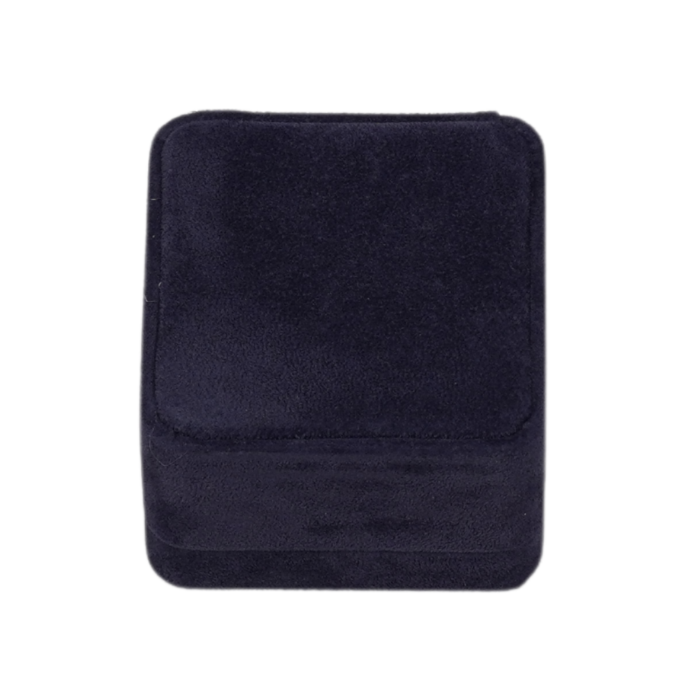 Premium royal blue velvet earring box